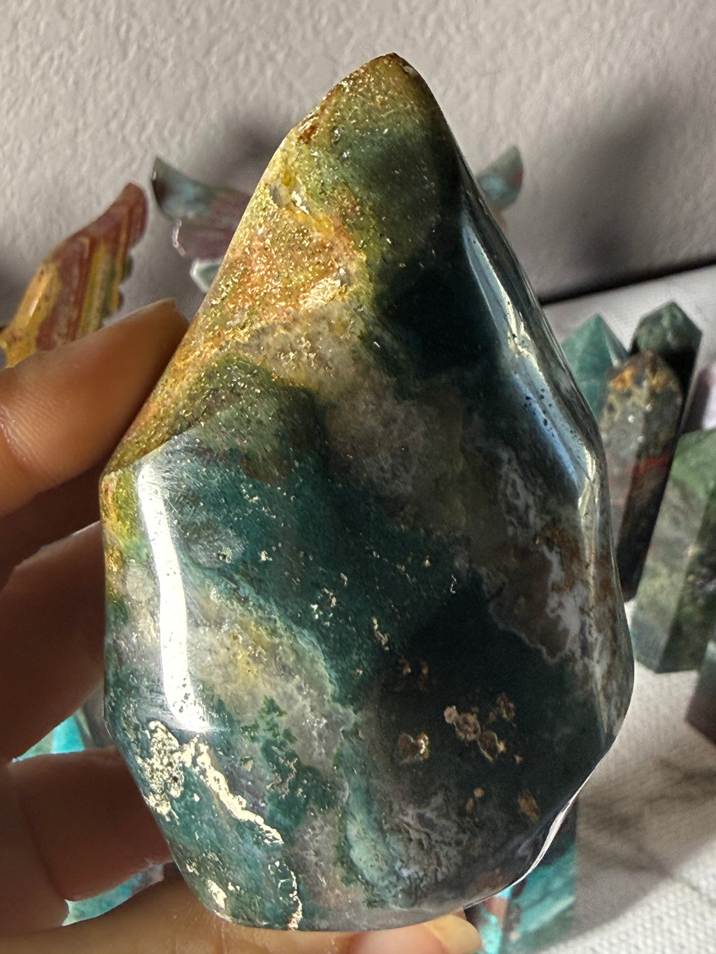 Ocean Jasper Flame | Renewal, Joy & Emotional Flow Crystal