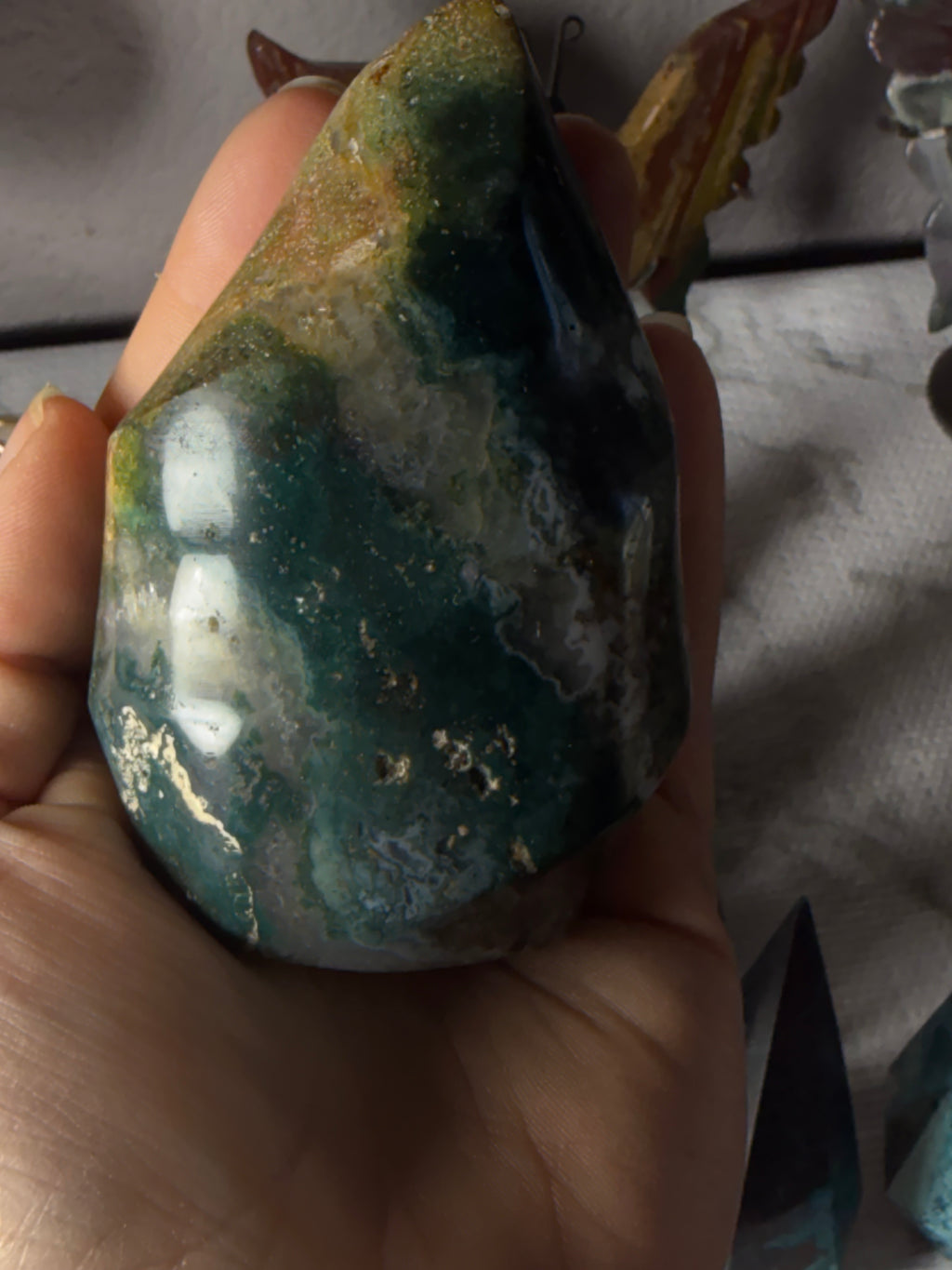 Ocean Jasper Flame | Renewal, Joy & Emotional Flow Crystal