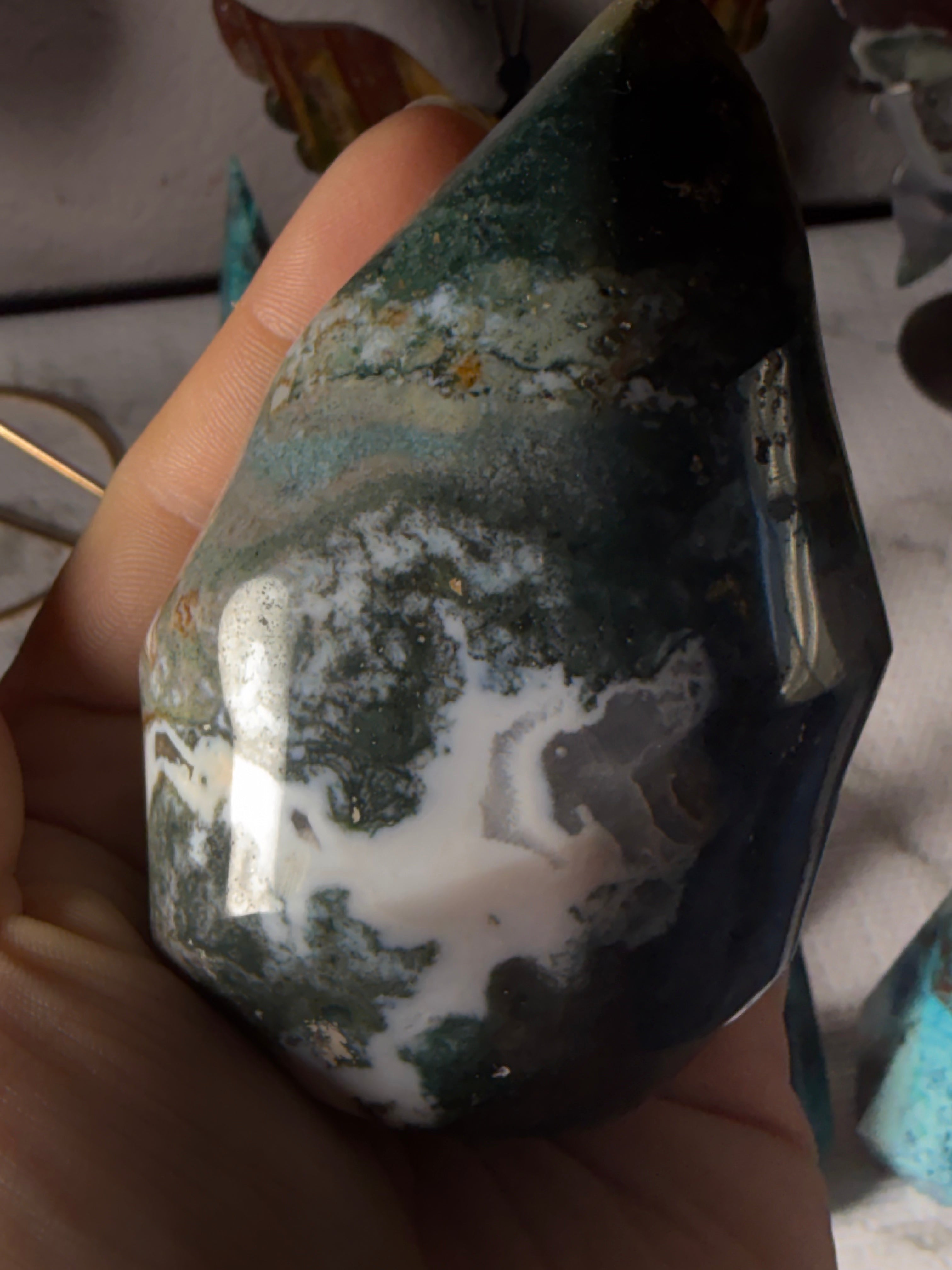 Ocean Jasper Flame | Renewal, Joy & Emotional Flow Crystal