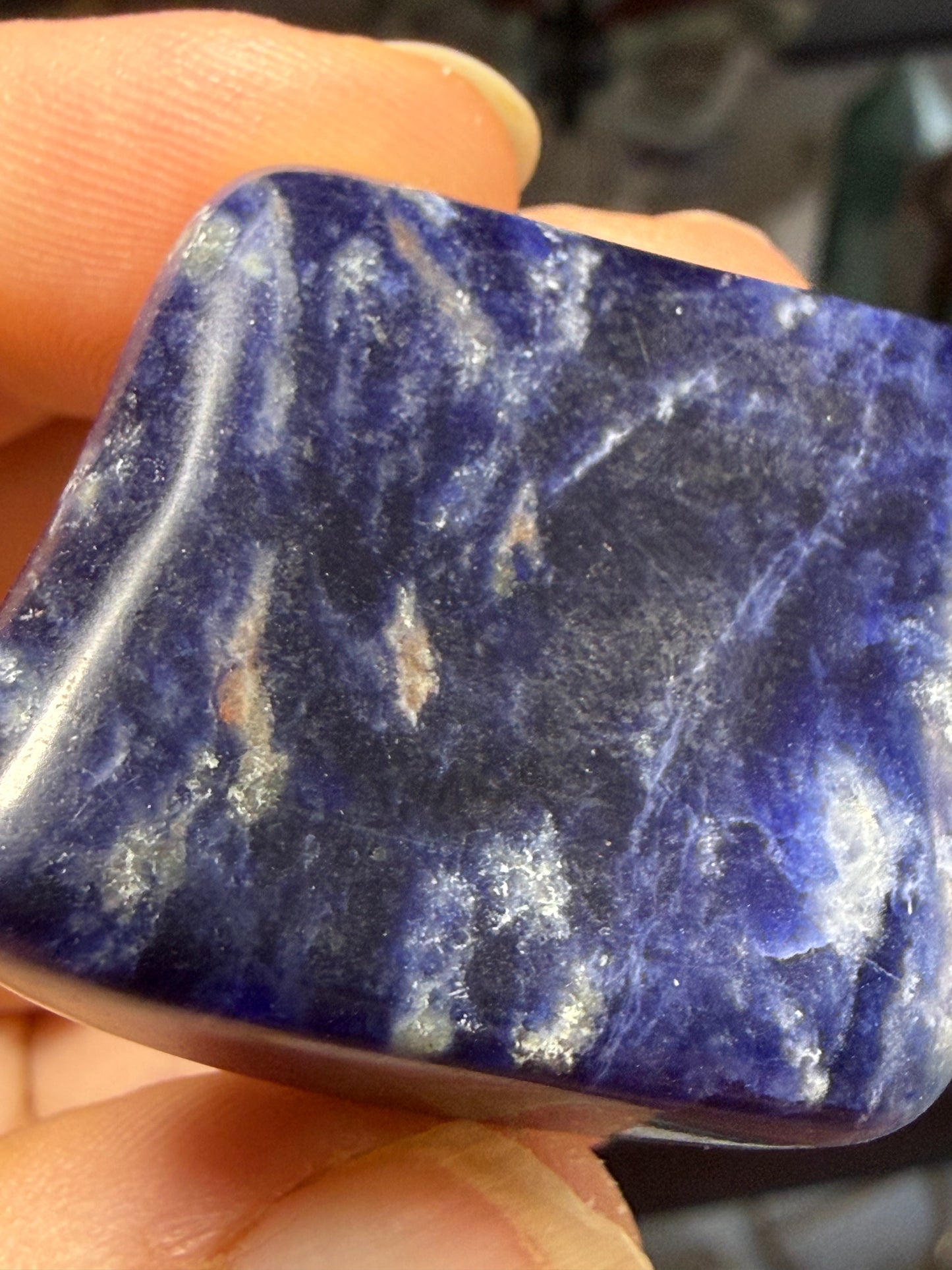 Blue Sodalite Freeform – Polished Crystal for Calming Clarity, Intuition & Inner Truth
