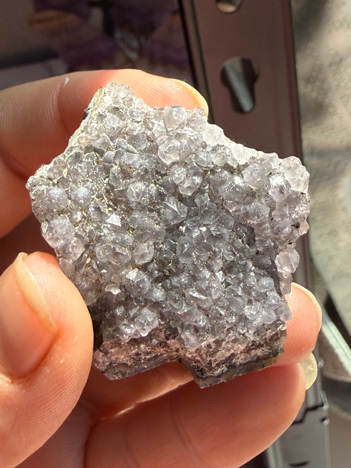 Amethyst Druzy Mini Cluster 1.2 oz – Sparkling Crystal for Calm, Clarity & Positive Energy