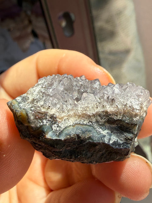 Amethyst Druzy Mini Cluster 1.2 oz – Sparkling Crystal for Calm, Clarity & Positive Energy