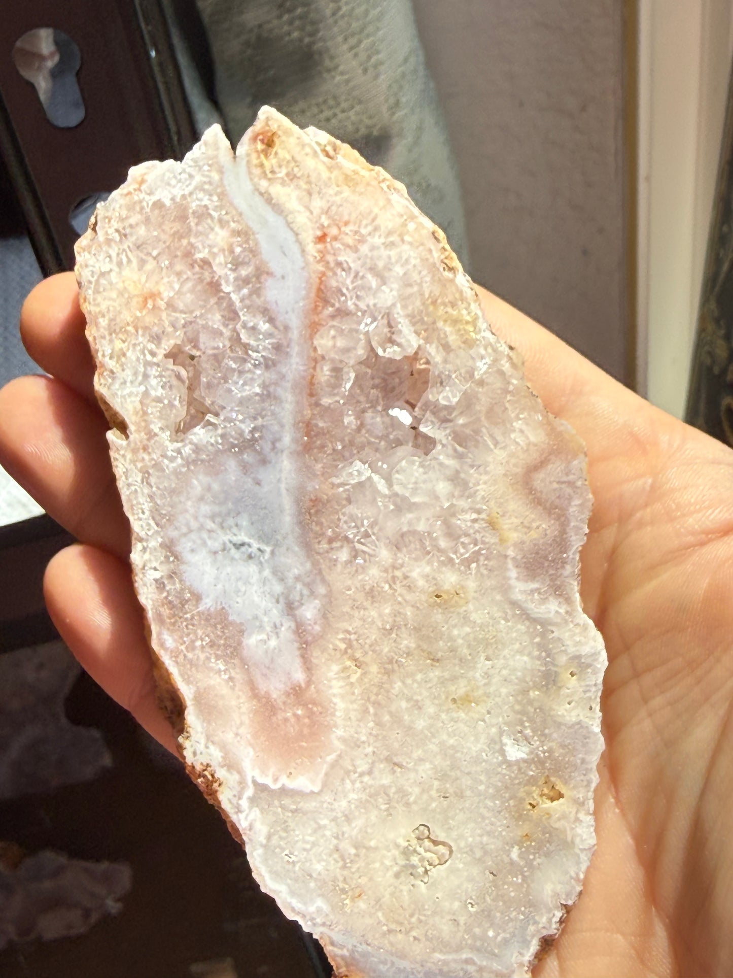 XS Pink Amethyst Slab – Mini Heart‑Healing Crystal for Calm, Comfort & Gentle Energy