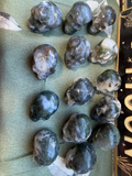 Moss Agate Mini Druzy Skulls | Growth, Grounding & Nature‑Spirit Energy