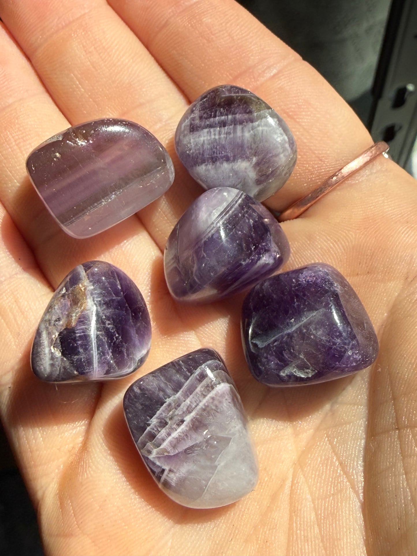 Amethyst Tumble Small | Polished Mini Crystal | Pocket Stone for Healing