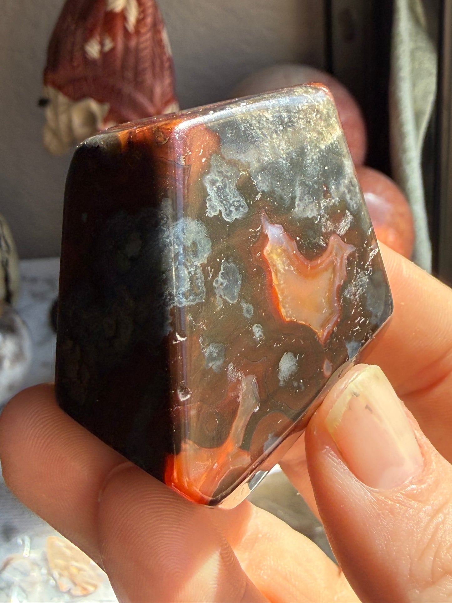 Carnelian Freeform – 4.1 oz Polished Crystal for Creativity, Courage & Energizing Vitality