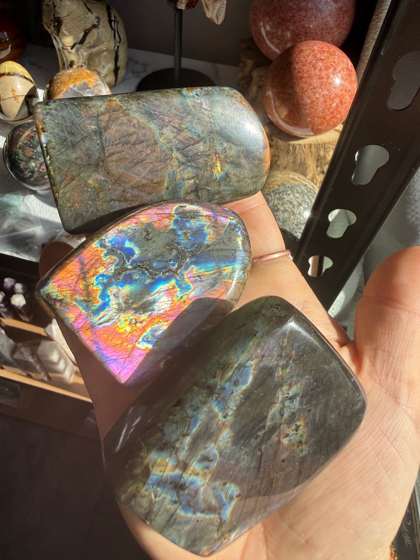 Labradorite – Medium 5-7.5 oz- Protection, Intuition & Transformation