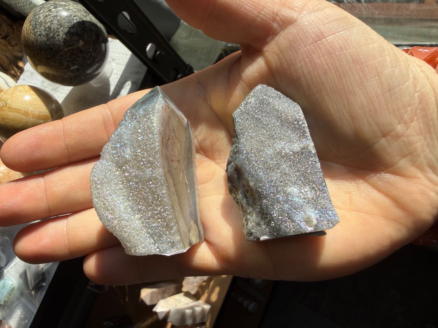 Titanium Aura Quartz – Iridescent Crystal for Energy, Joy & Spiritual Balance