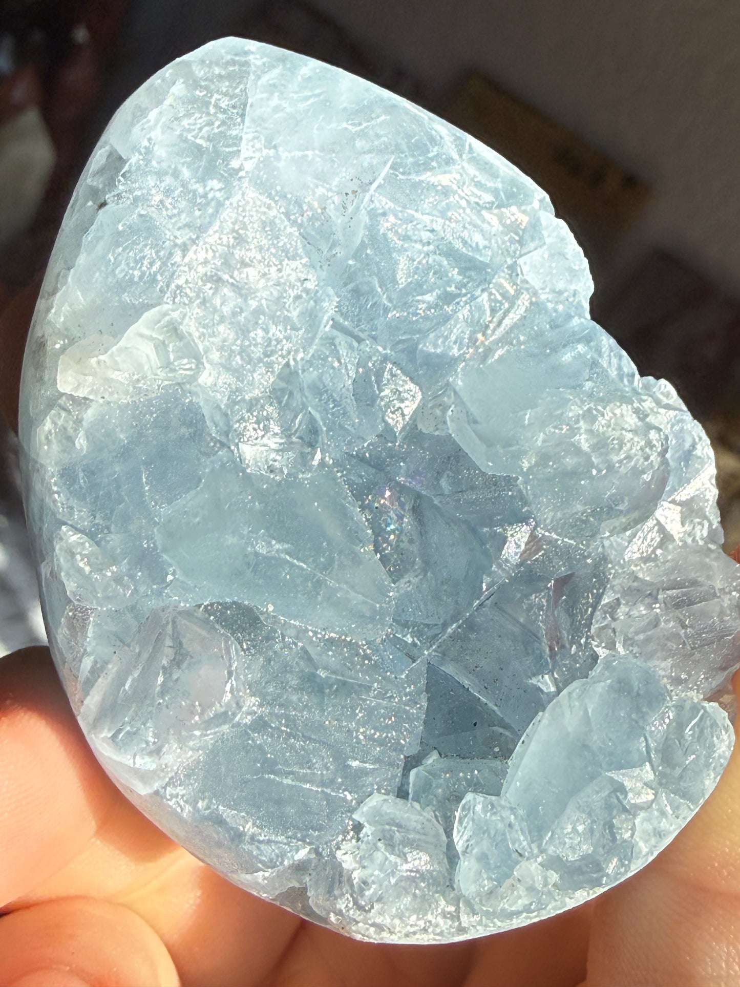 Natural Celestite Cluster – Calming Blue Crystal for Peace, Clarity