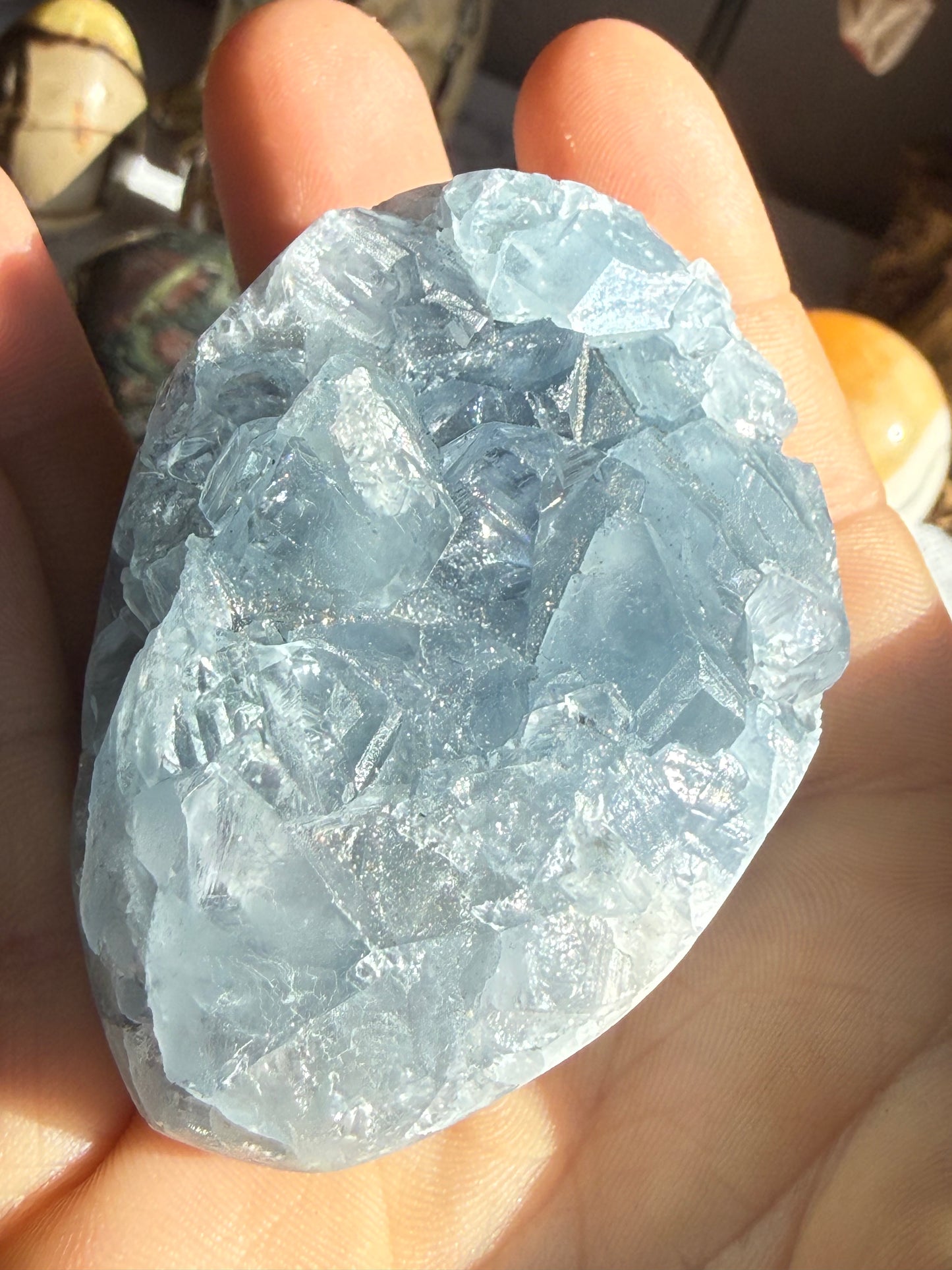 Natural Celestite Cluster – Calming Blue Crystal for Peace, Clarity