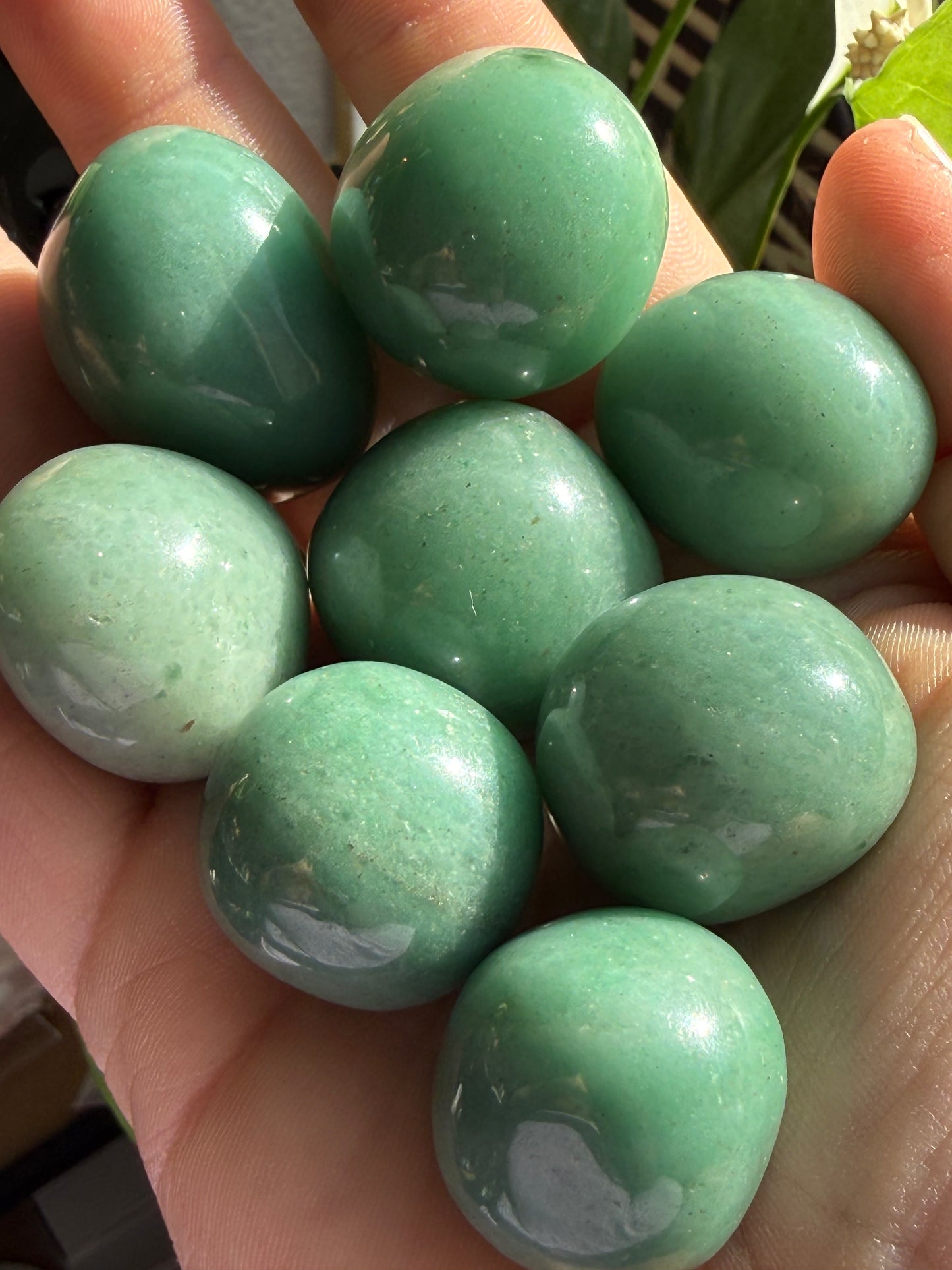 Green Aventurine Tumbles | Luck, Growth & Heart‑Healing Energy