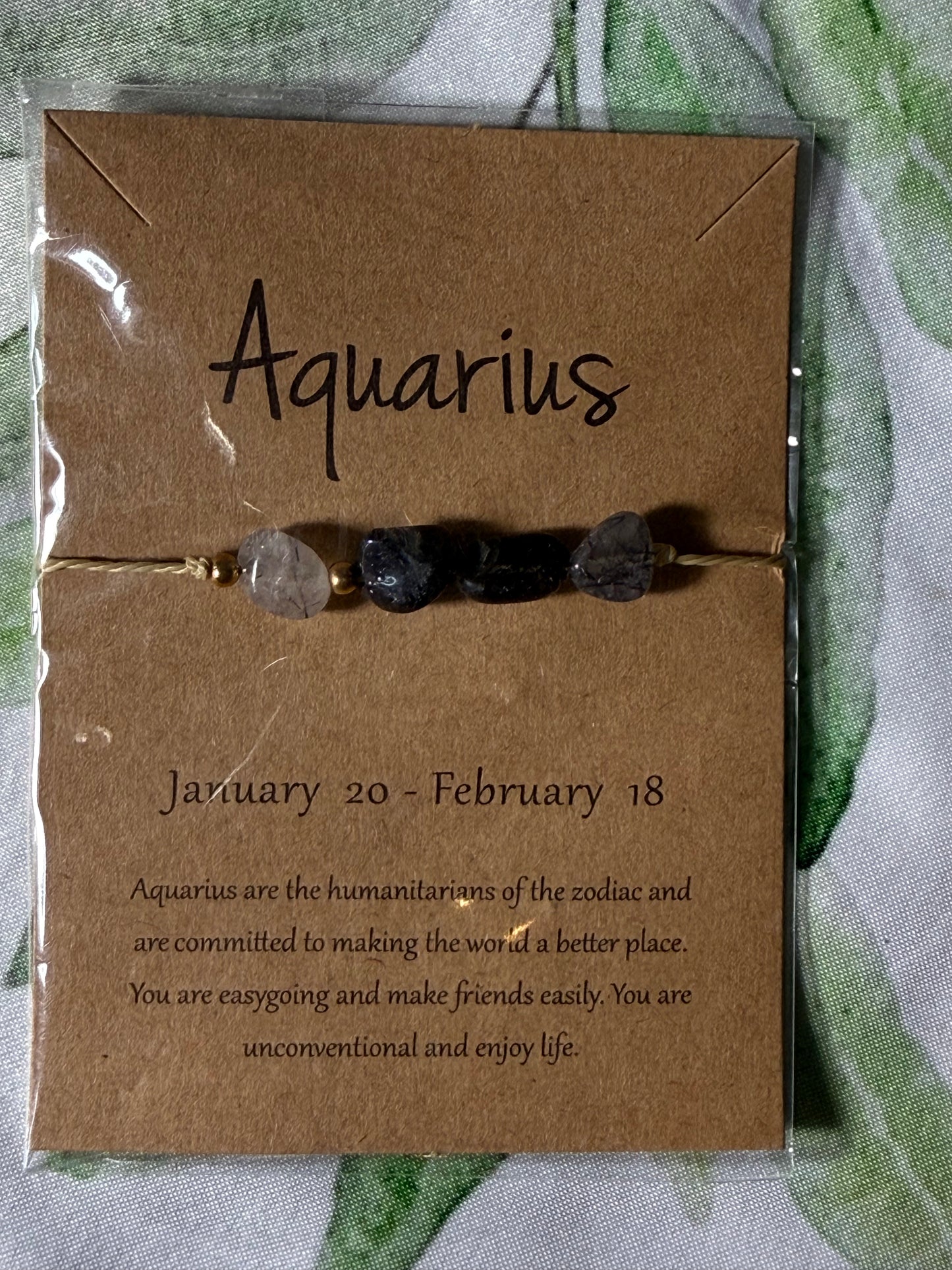 Minimalist Zodiac Bracelet | Simple Astrology Crystal Bracelet