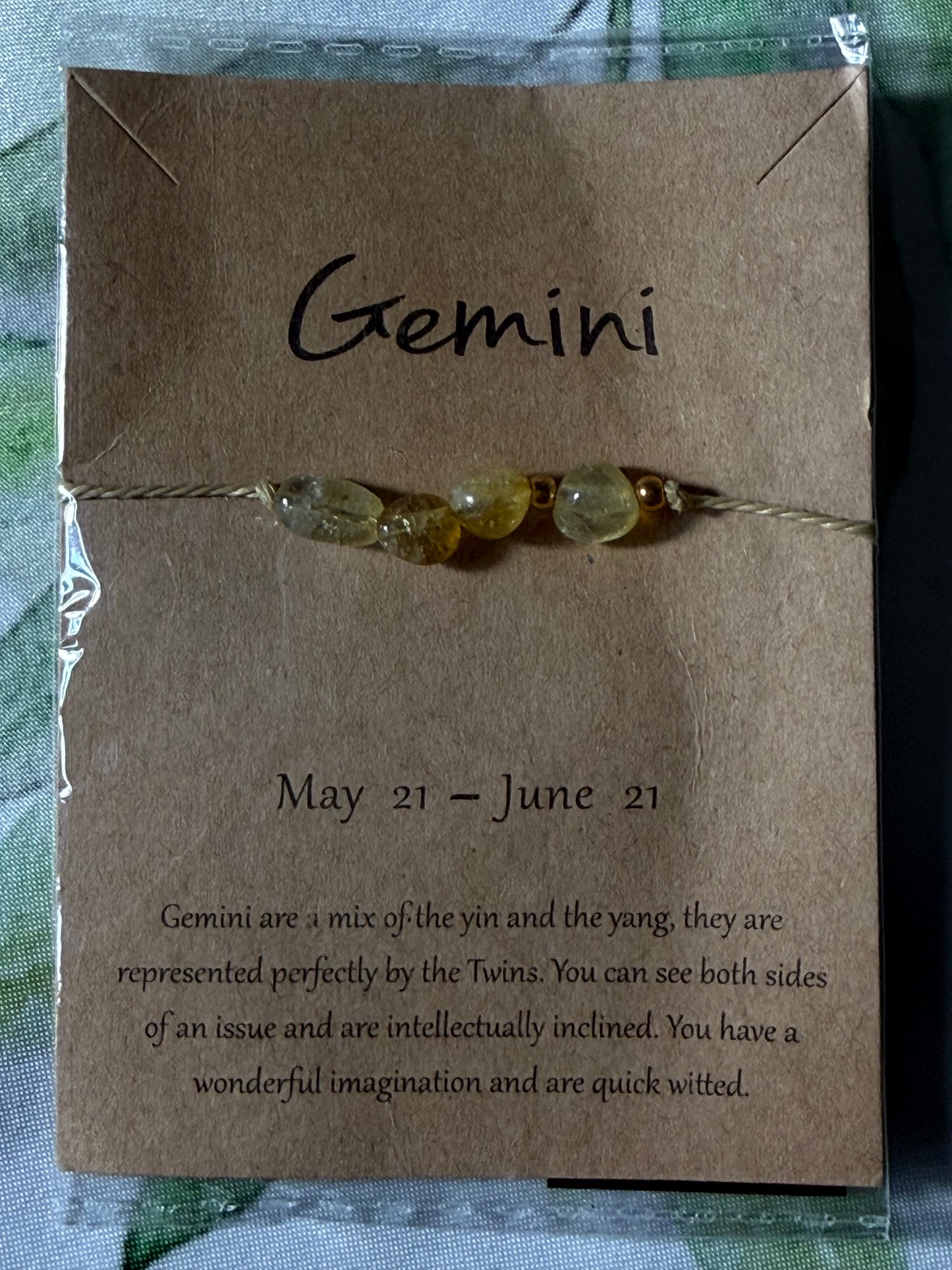 Minimalist Zodiac Bracelet | Simple Astrology Crystal Bracelet