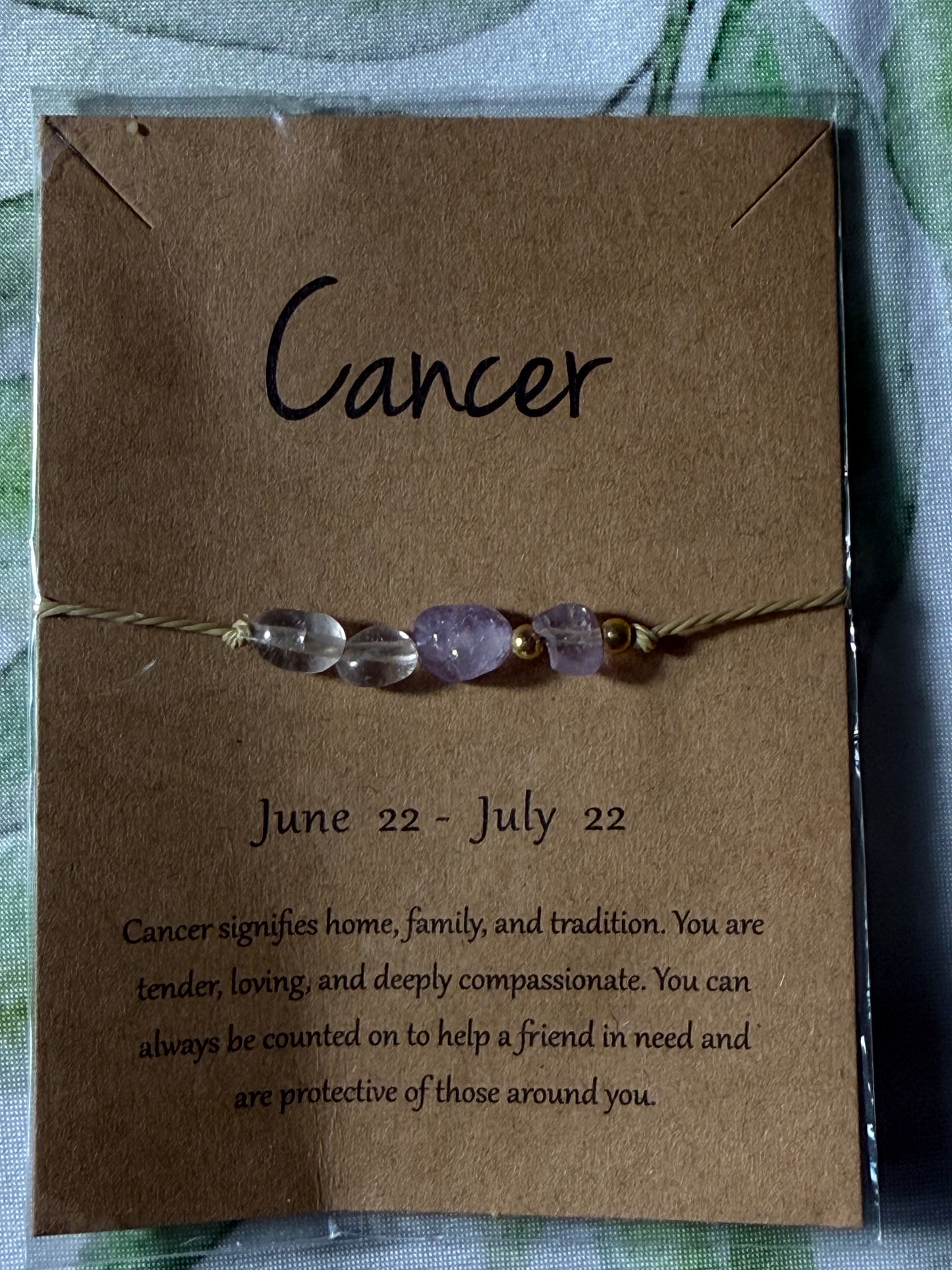 Minimalist Zodiac Bracelet | Simple Astrology Crystal Bracelet
