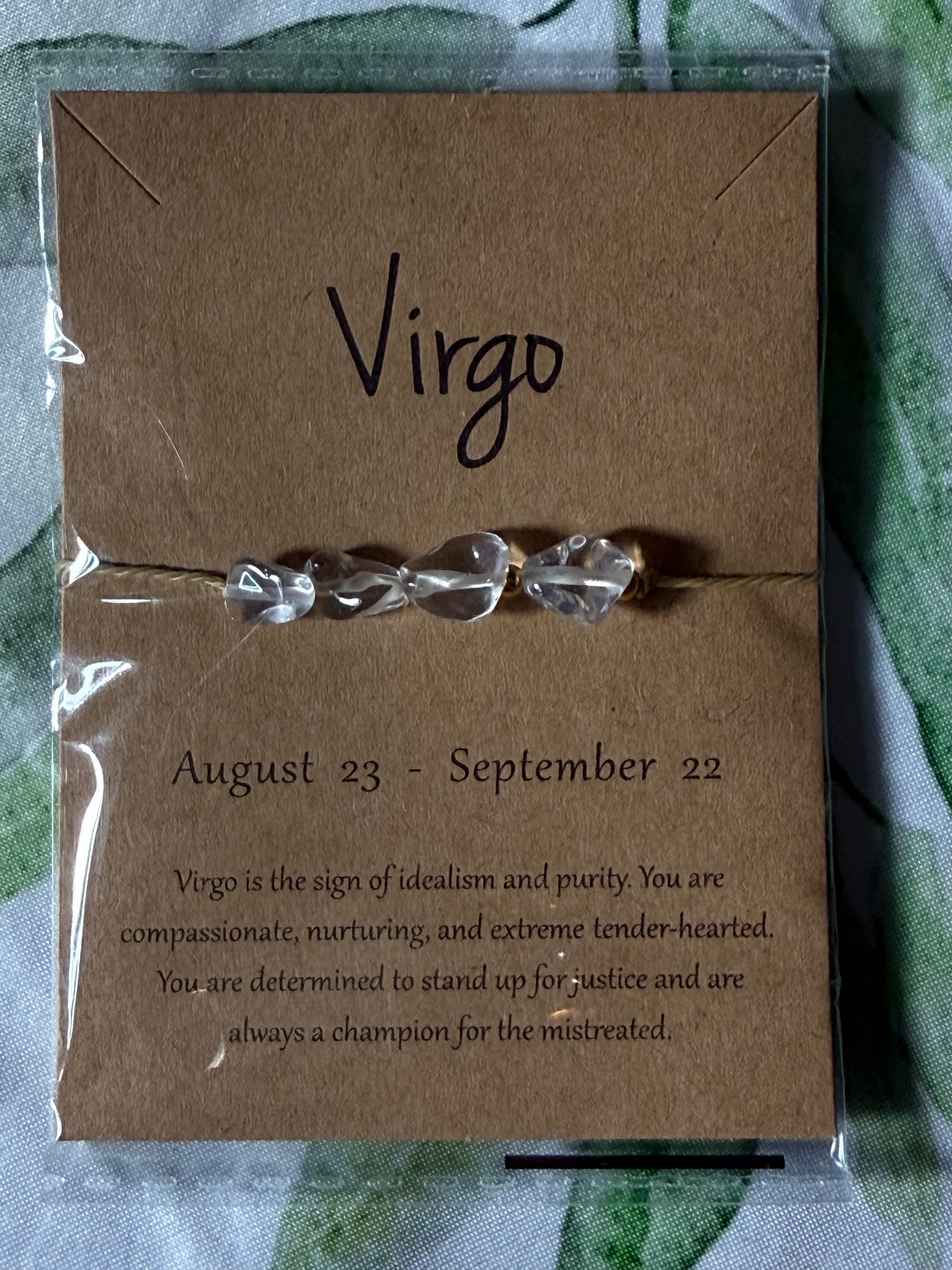 Minimalist Zodiac Bracelet | Simple Astrology Crystal Bracelet