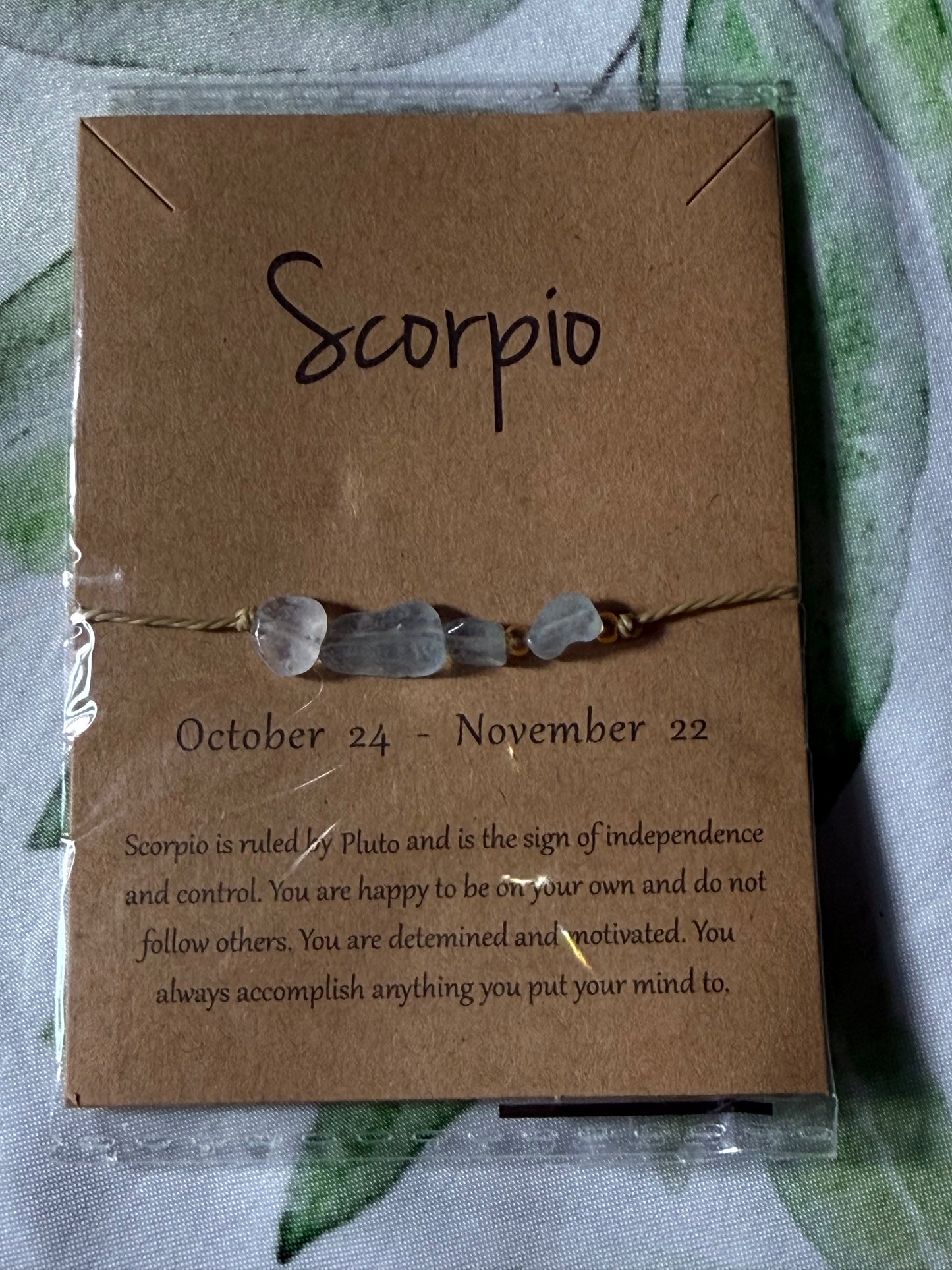 Minimalist Zodiac Bracelet | Simple Astrology Crystal Bracelet