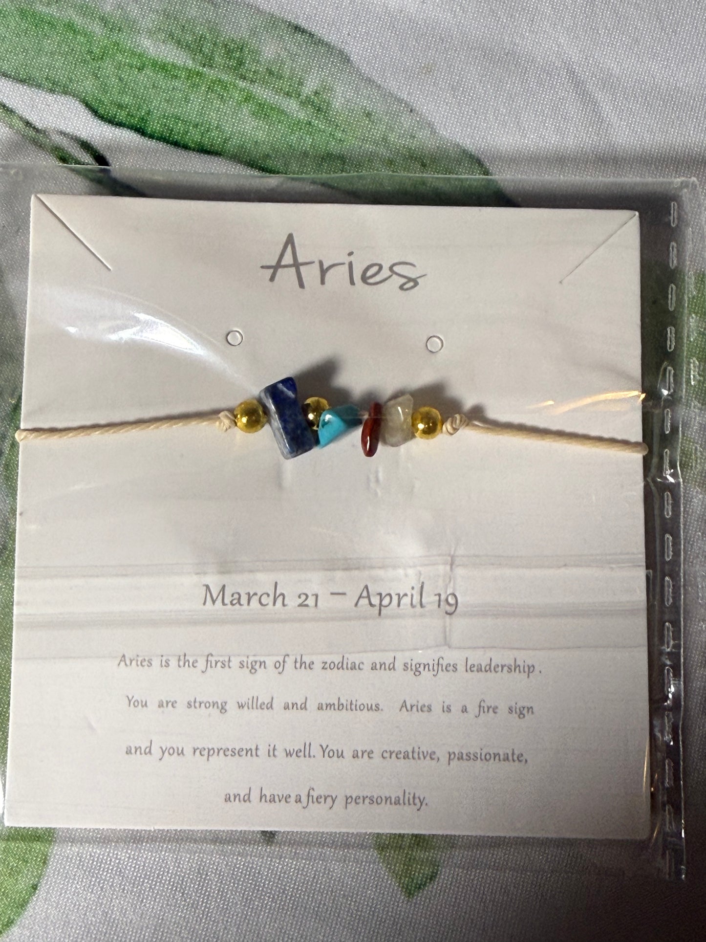 Zodiac Meaning Bracelets | Astrology Crystal Bracelet With Card