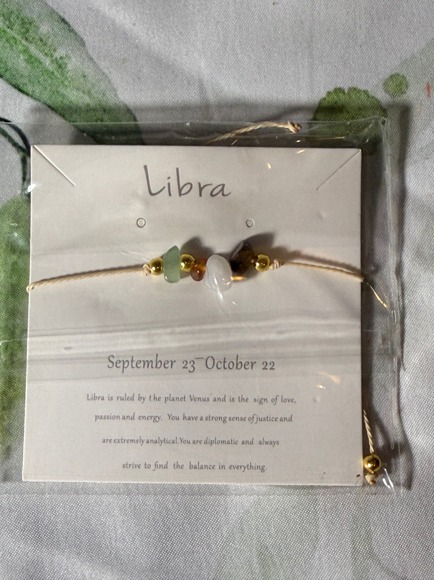 Zodiac Meaning Bracelets | Astrology Crystal Bracelet With Card