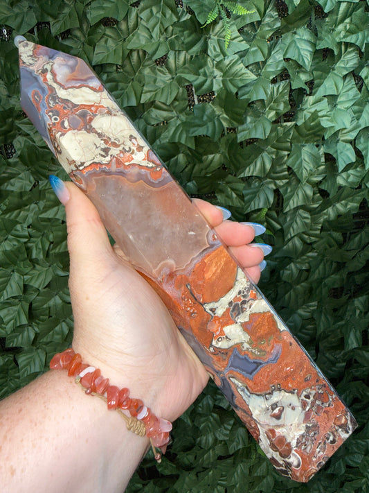Money Agate Tower M5— Prosperity & Grounding Energy