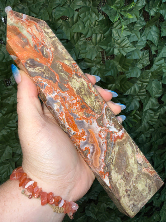Money Agate Tower M7 — Prosperity & Grounding Energy