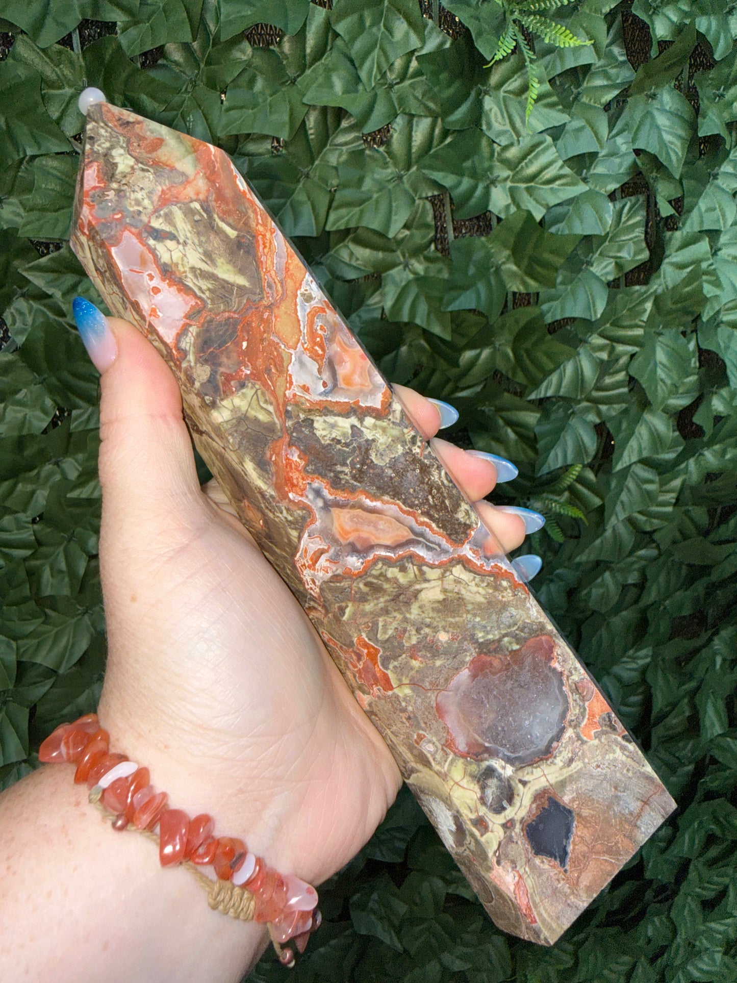Money Agate Tower M7 — Prosperity & Grounding Energy