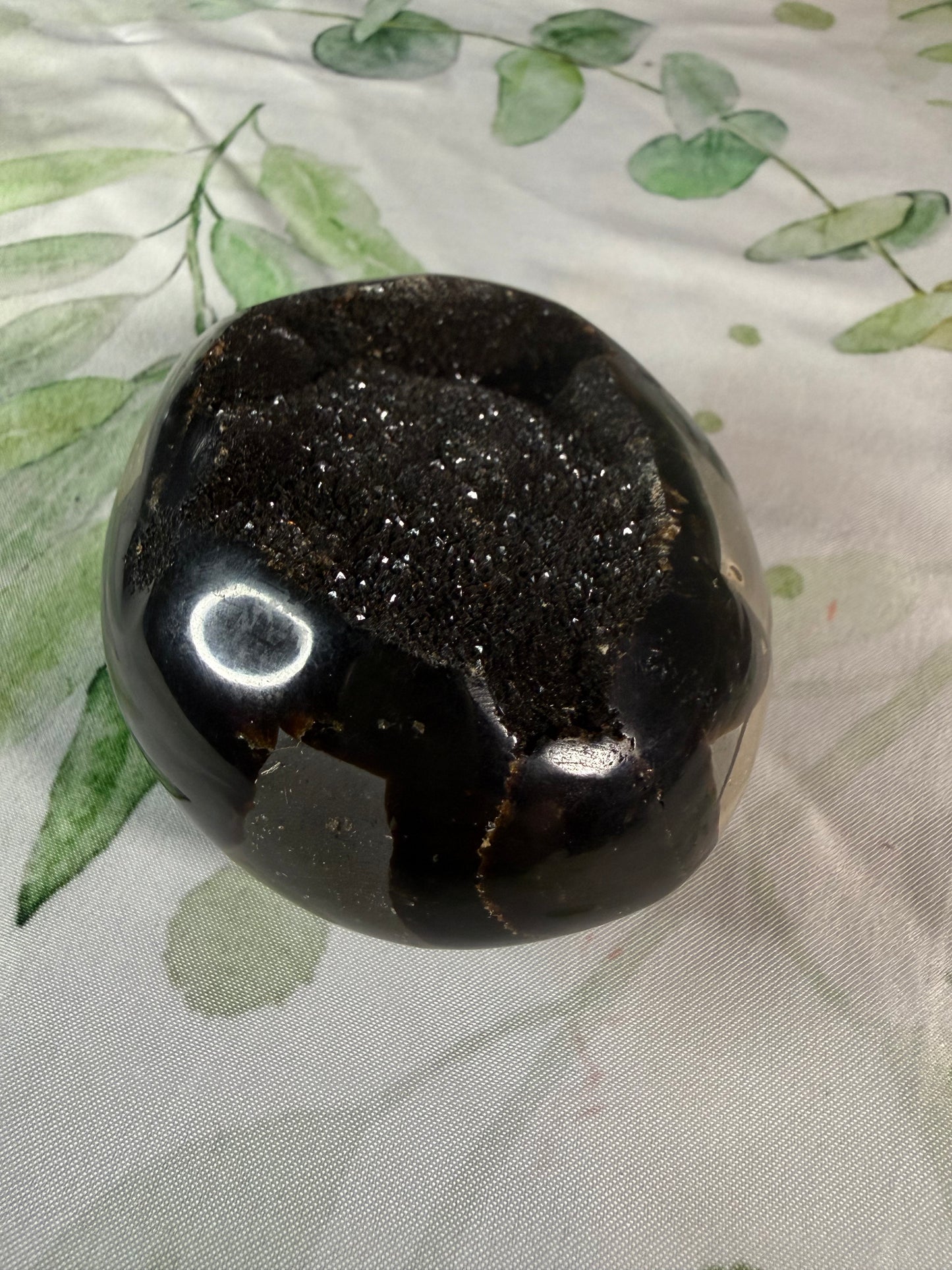 Druzy Septarian Egg XXL– Grounding • Strength