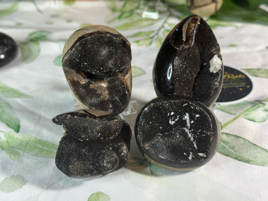 Druzy Septarian Egg Large– Grounding • Strength