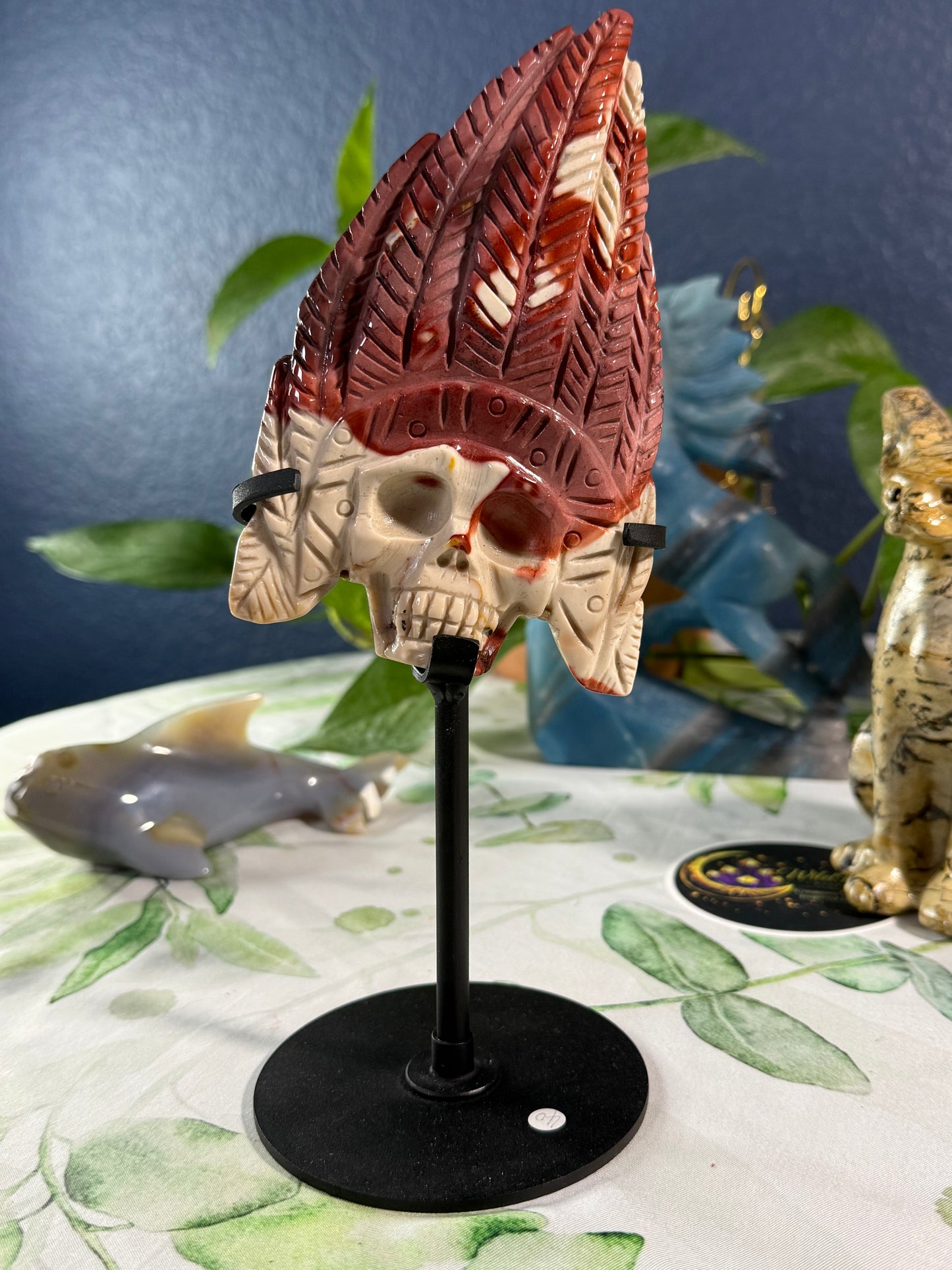 Mookaite Jasper Carving on Stand • 1.08 lbs • Premium Display Sculpture
