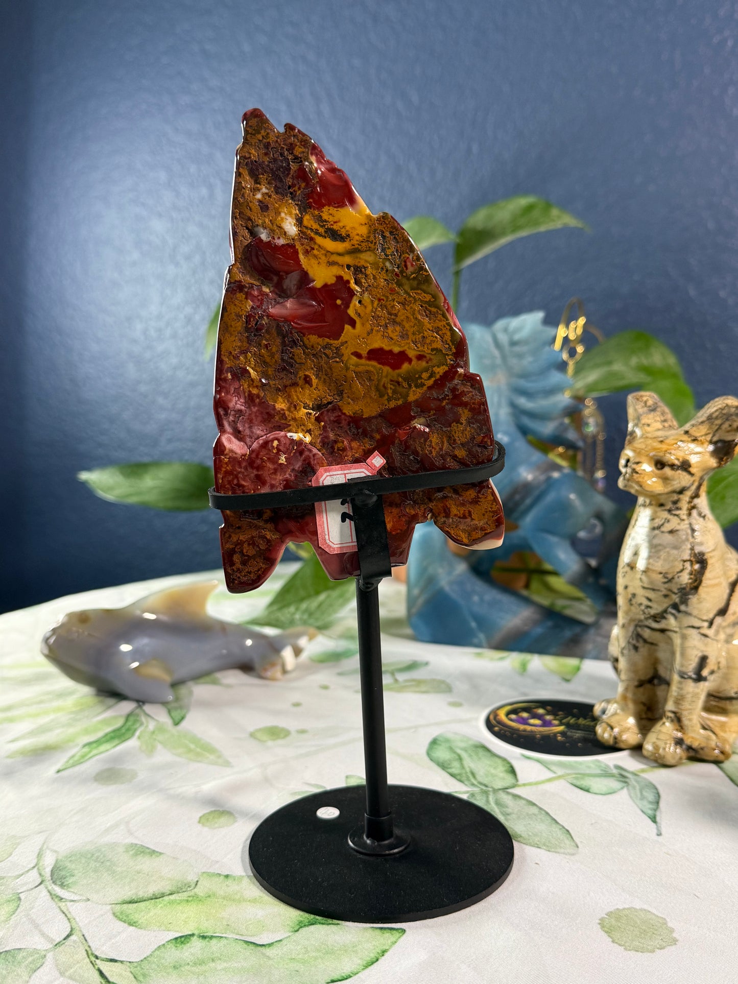 Mookaite Jasper Carving on Stand • 1.08 lbs • Premium Display Sculpture