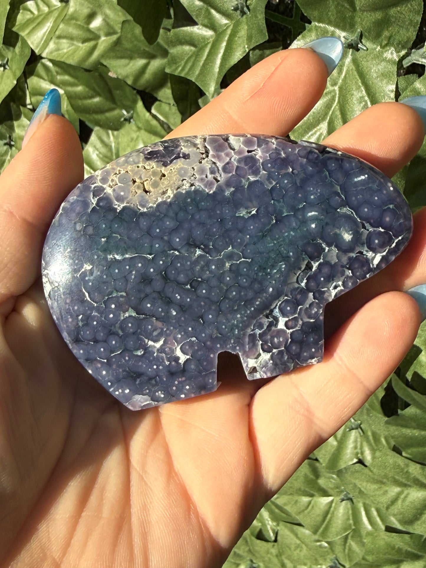 Grape Agate Bear Carvings – Medium