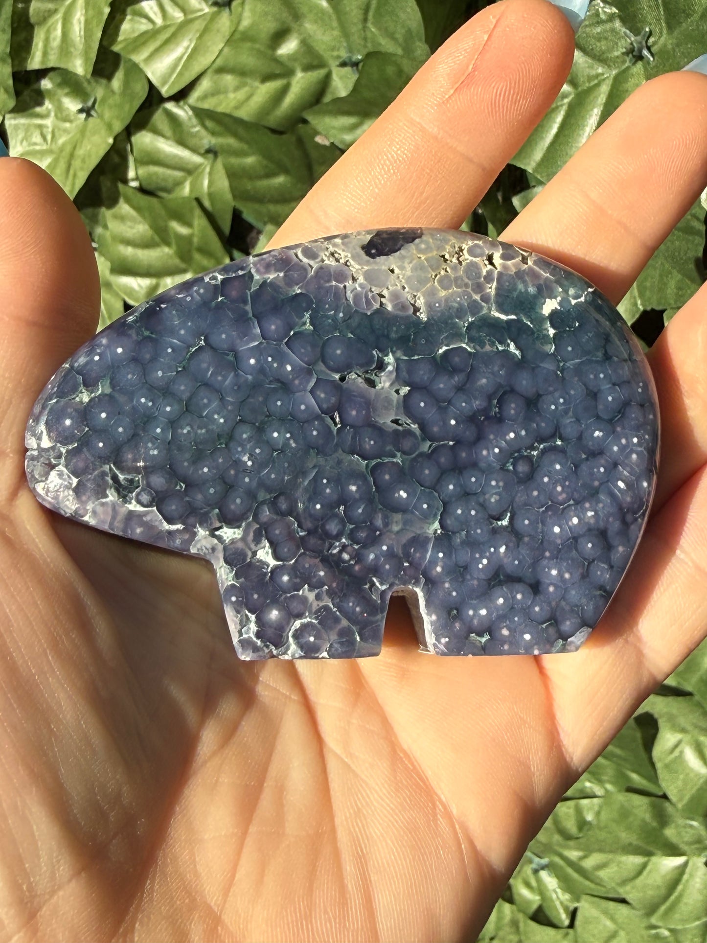 Grape Agate Bear Carvings – Medium