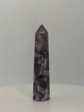 Small Dream Amethyst Tower – Chevron Amethyst Point for Calm, Intuition & Spiritual Clarity