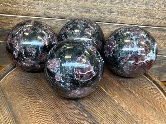 Garnet Sphere — Small, Medium & Large • Grounding • Strength • Vitality