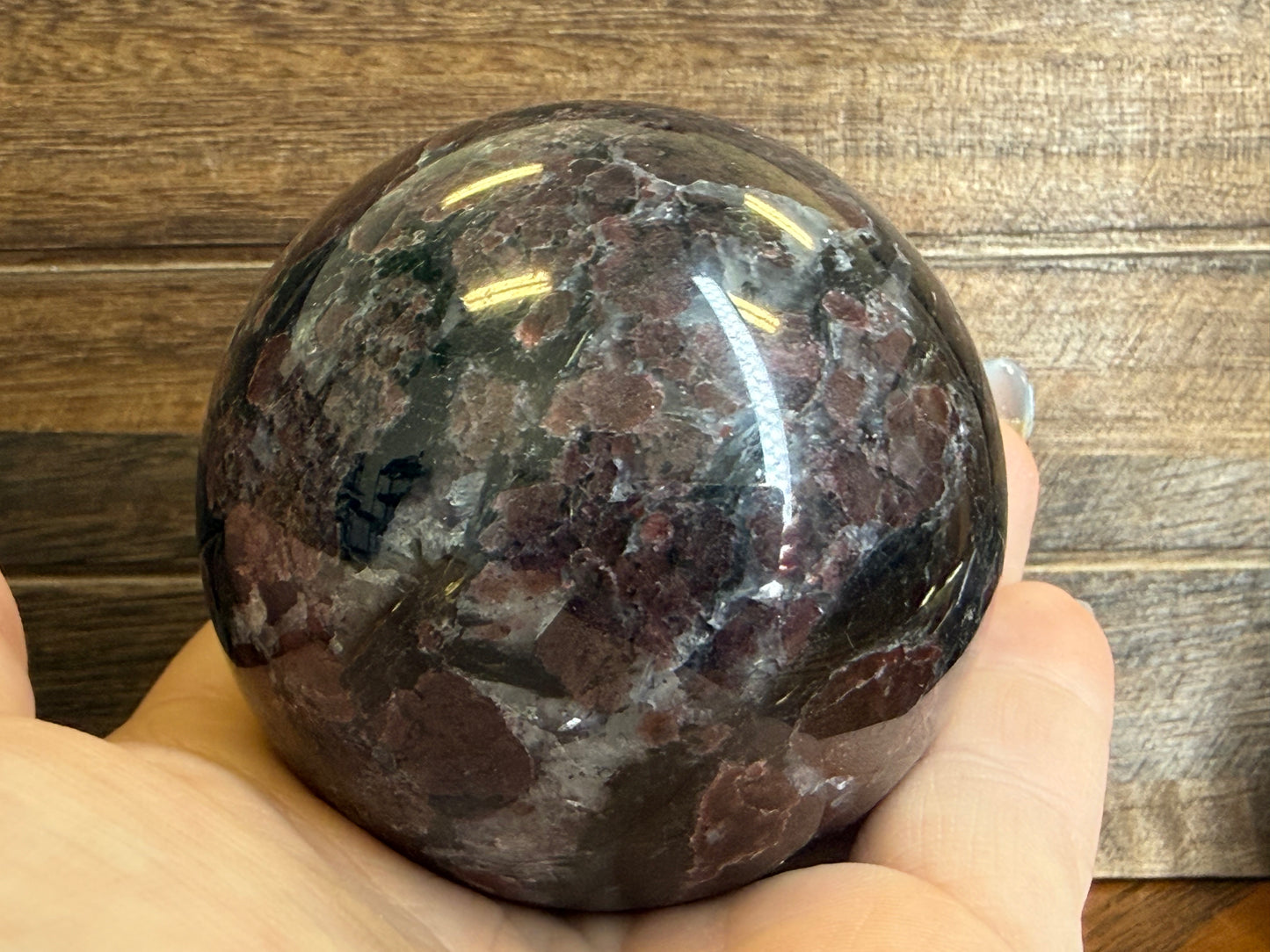 Garnet Sphere — Small, Medium & Large • Grounding • Strength • Vitality