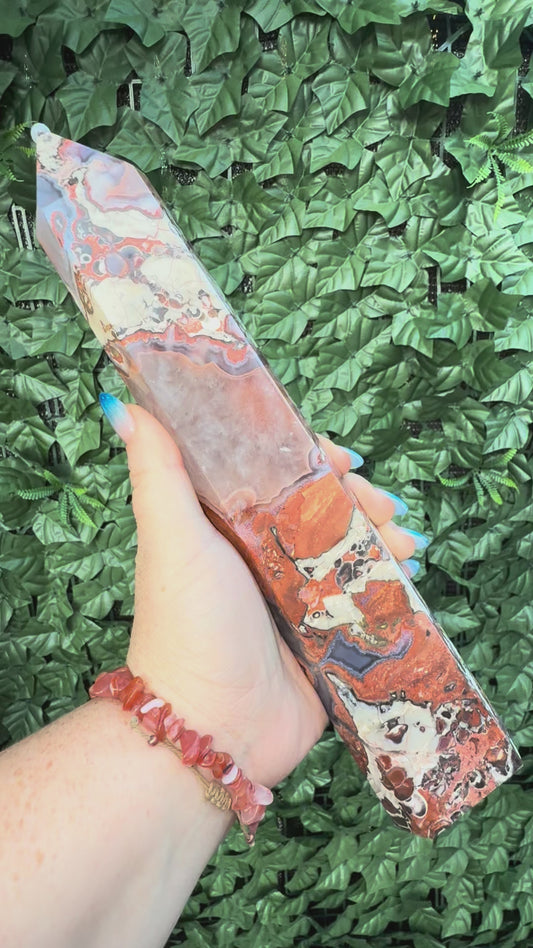 Money Agate Tower M5— Prosperity & Grounding Energy