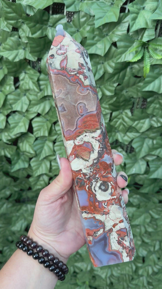 Money Agate Tower M4 — Prosperity & Grounding Energy