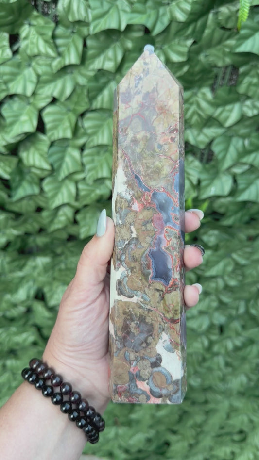 Money Agate Tower M9 — Prosperity & Grounding Energy