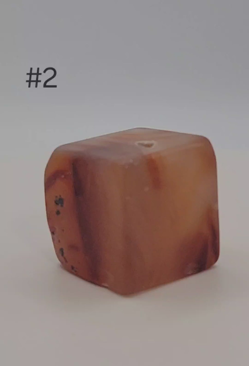 Carnelian Cube – 1–1.9 oz Polished Crystal for Creativity, Courage & Energizing Vitality