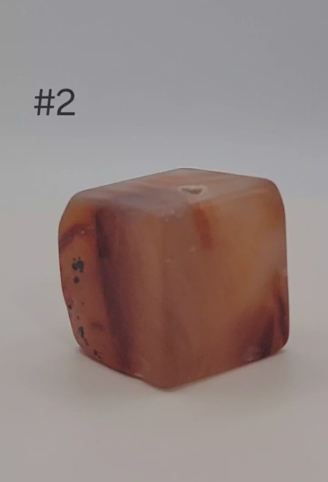 Carnelian Cube – 1–1.9 oz Polished Crystal for Creativity, Courage & Energizing Vitality