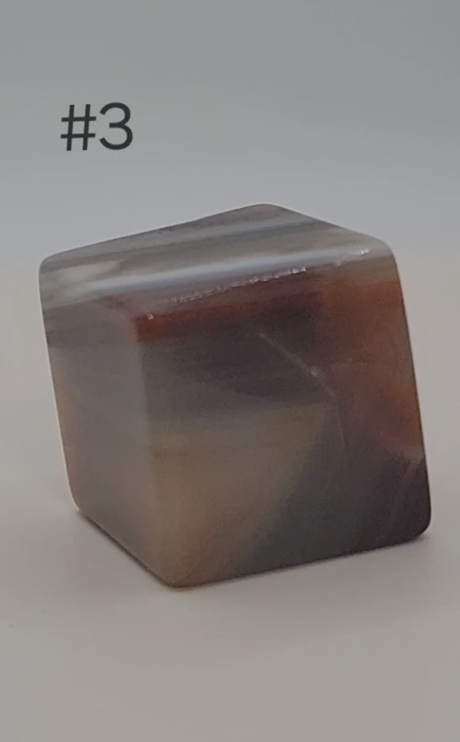 Carnelian Cube – 1–1.9 oz Polished Crystal for Creativity, Courage & Energizing Vitality