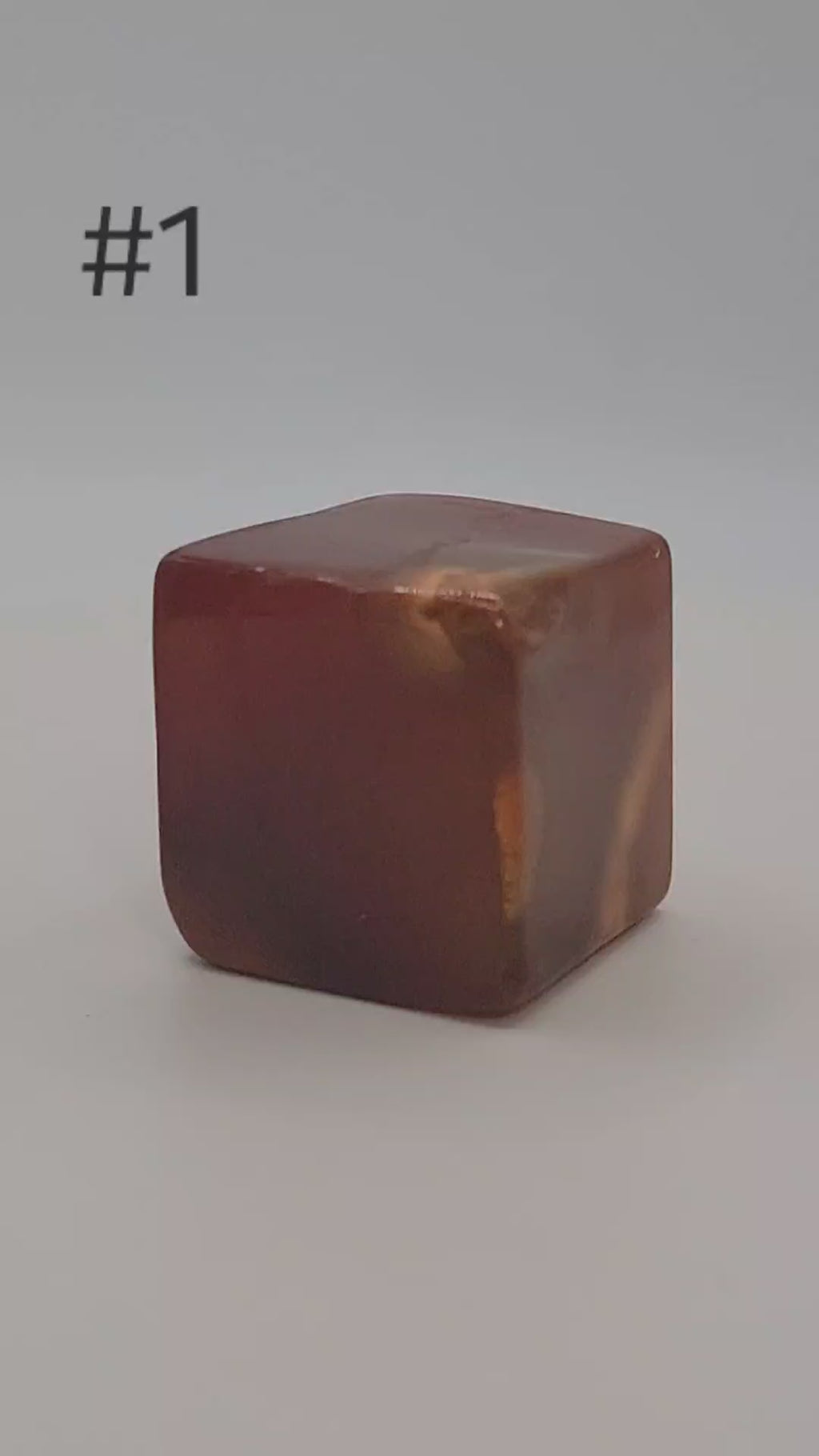 Carnelian Cube – 1–1.9 oz Polished Crystal for Creativity, Courage & Energizing Vitality