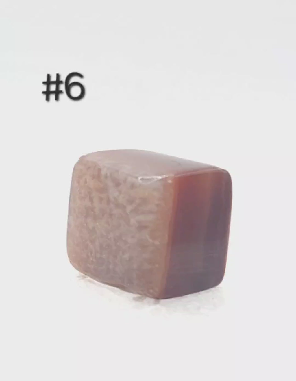 Carnelian Cube – 0.5–0.9 oz Polished Mini Crystal for Creativity, Courage & Vitality