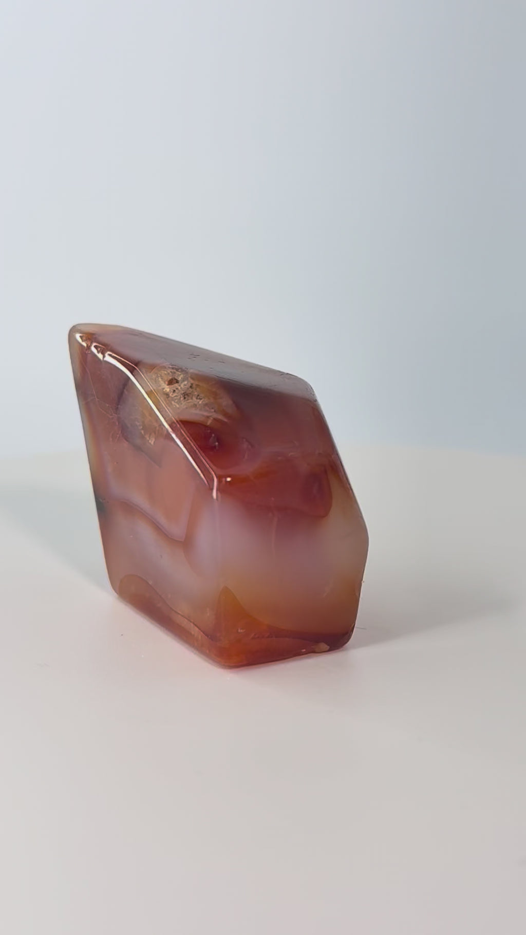 Carnelian Freeform – 3–3.9 oz Polished Crystal for Strength, Creativity & Energizing Vitality