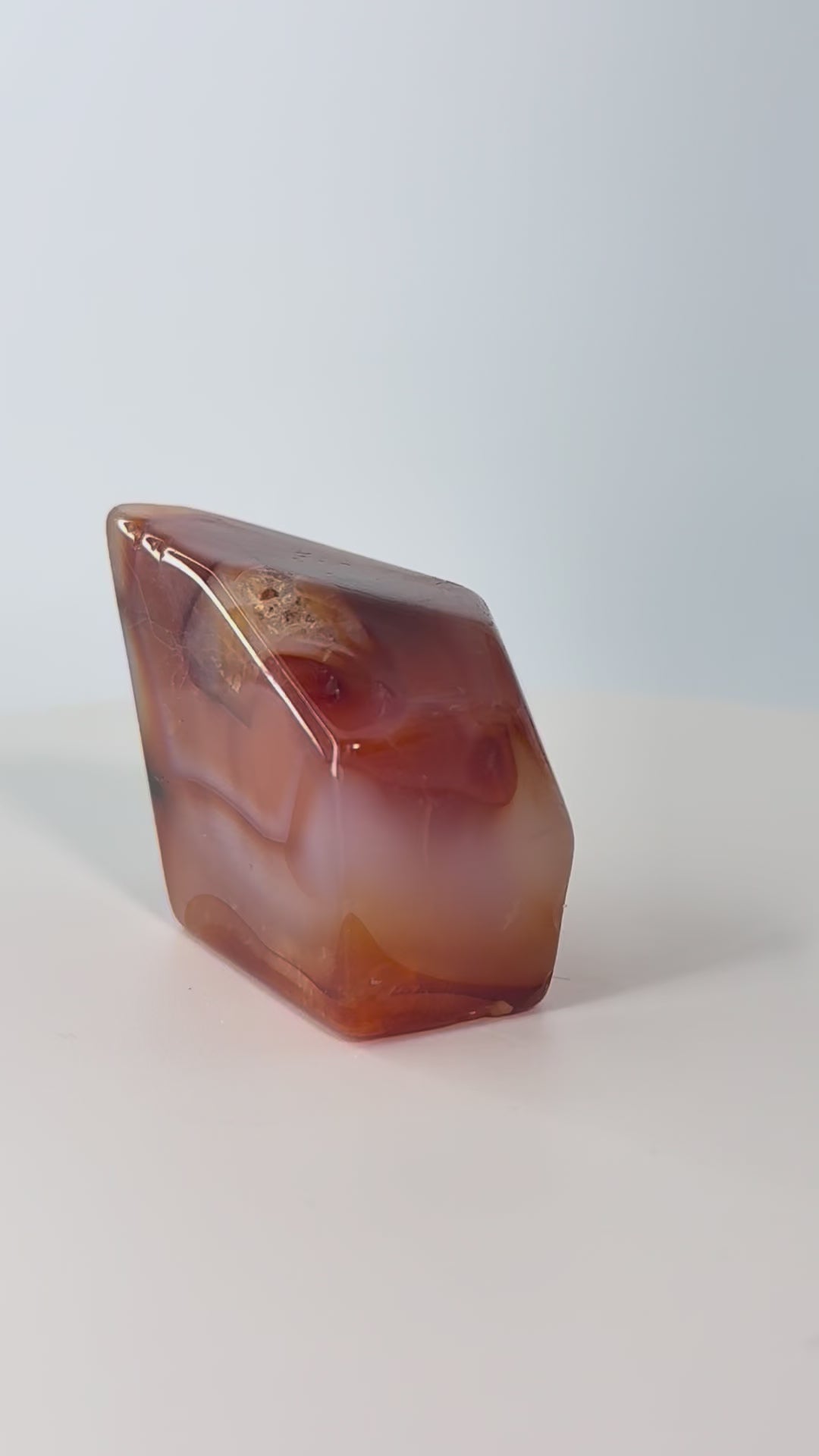 Carnelian Freeform – 3–3.9 oz Polished Crystal for Strength, Creativity & Energizing Vitality