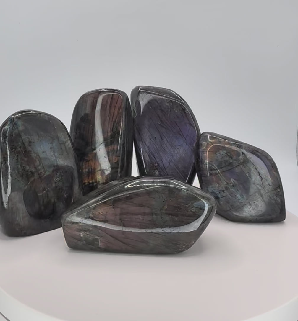 Labradorite – Large 7.6-10.2 oz- Iridescent Crystal for Protection, Intuition & Transformation