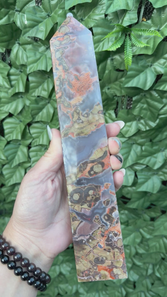 Money Agate Tower M6— Prosperity & Grounding Energy
