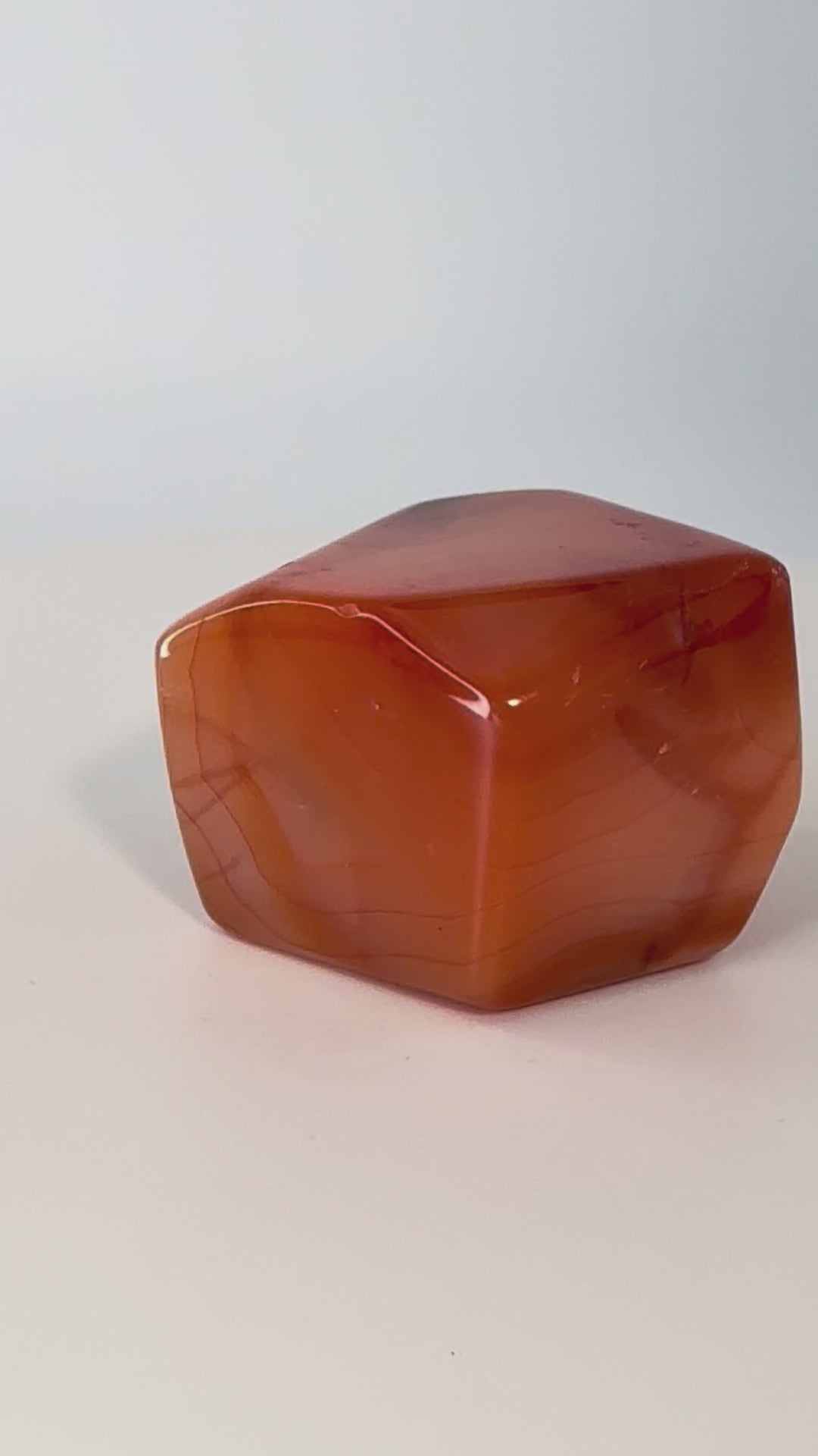 Carnelian Freeform – 3–3.9 oz Polished Crystal for Strength, Creativity & Energizing Vitality