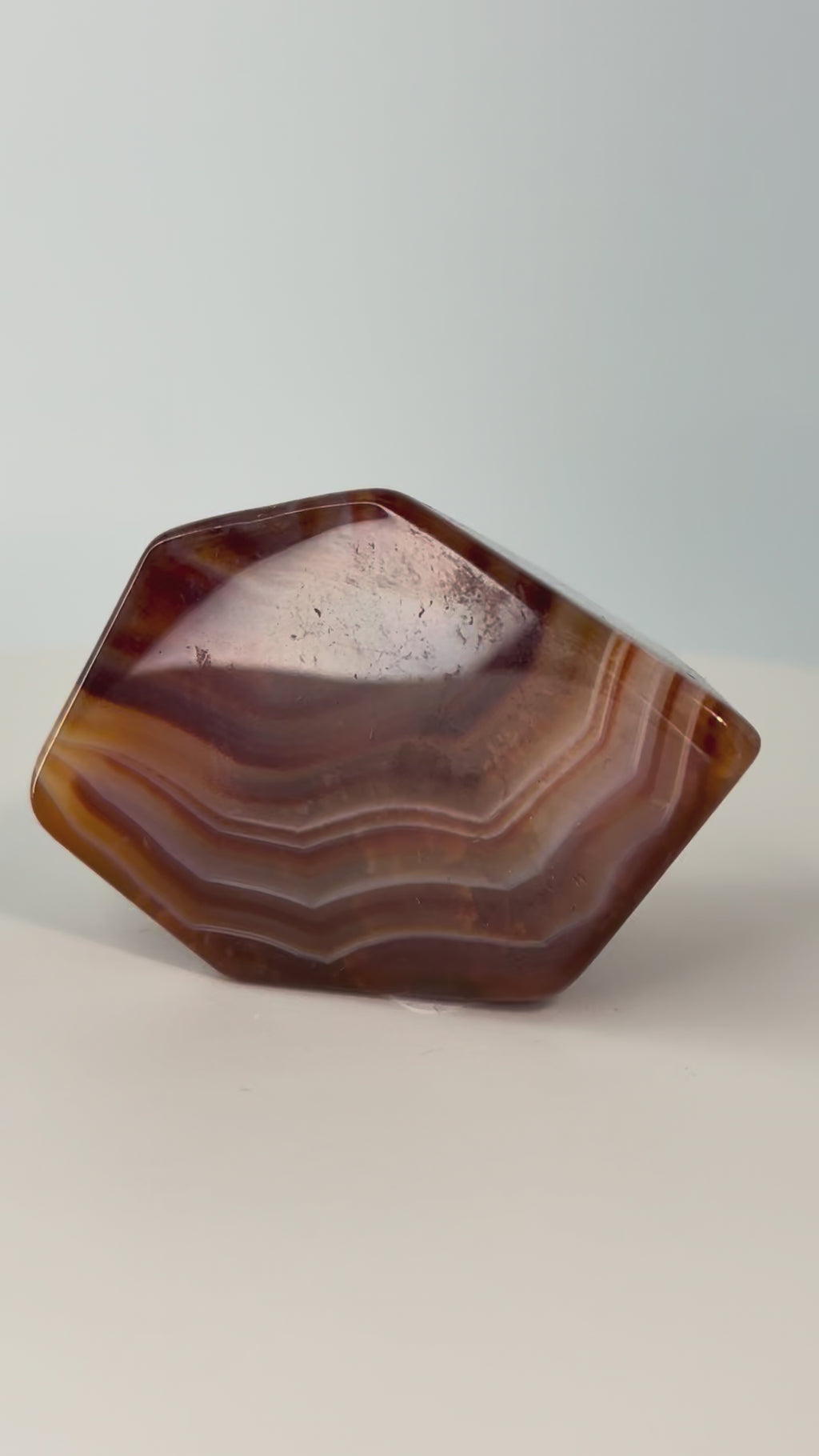 Carnelian Freeform – 3–3.9 oz Polished Crystal for Strength, Creativity & Energizing Vitality