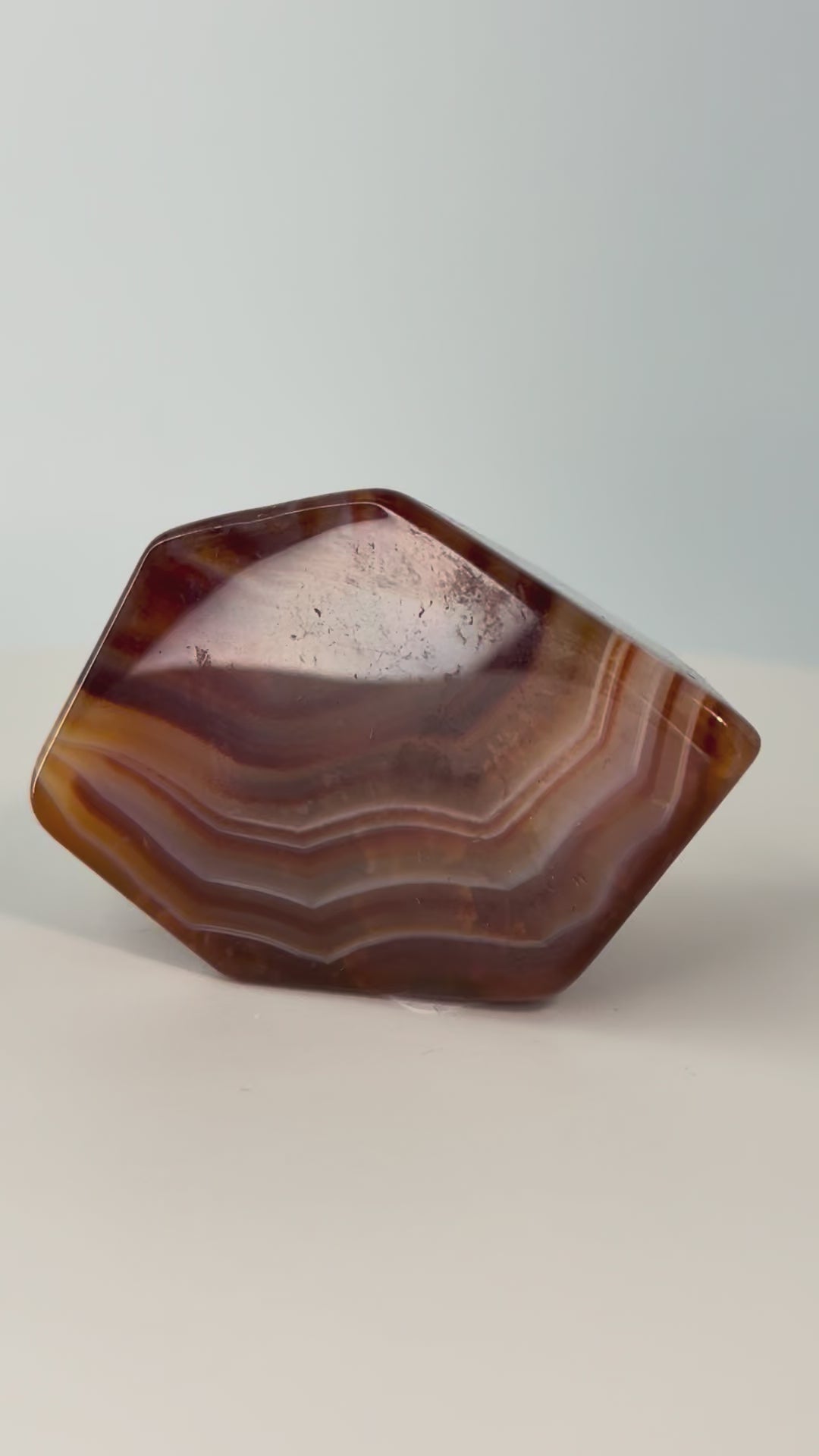 Carnelian Freeform – 3–3.9 oz Polished Crystal for Strength, Creativity & Energizing Vitality