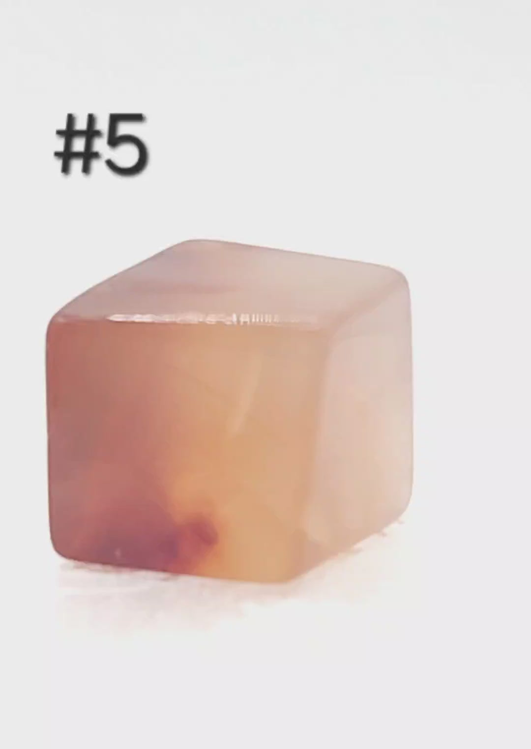 Carnelian Cube – 0.5–0.9 oz Polished Mini Crystal for Creativity, Courage & Vitality
